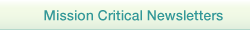 Mission Critical Newsletters